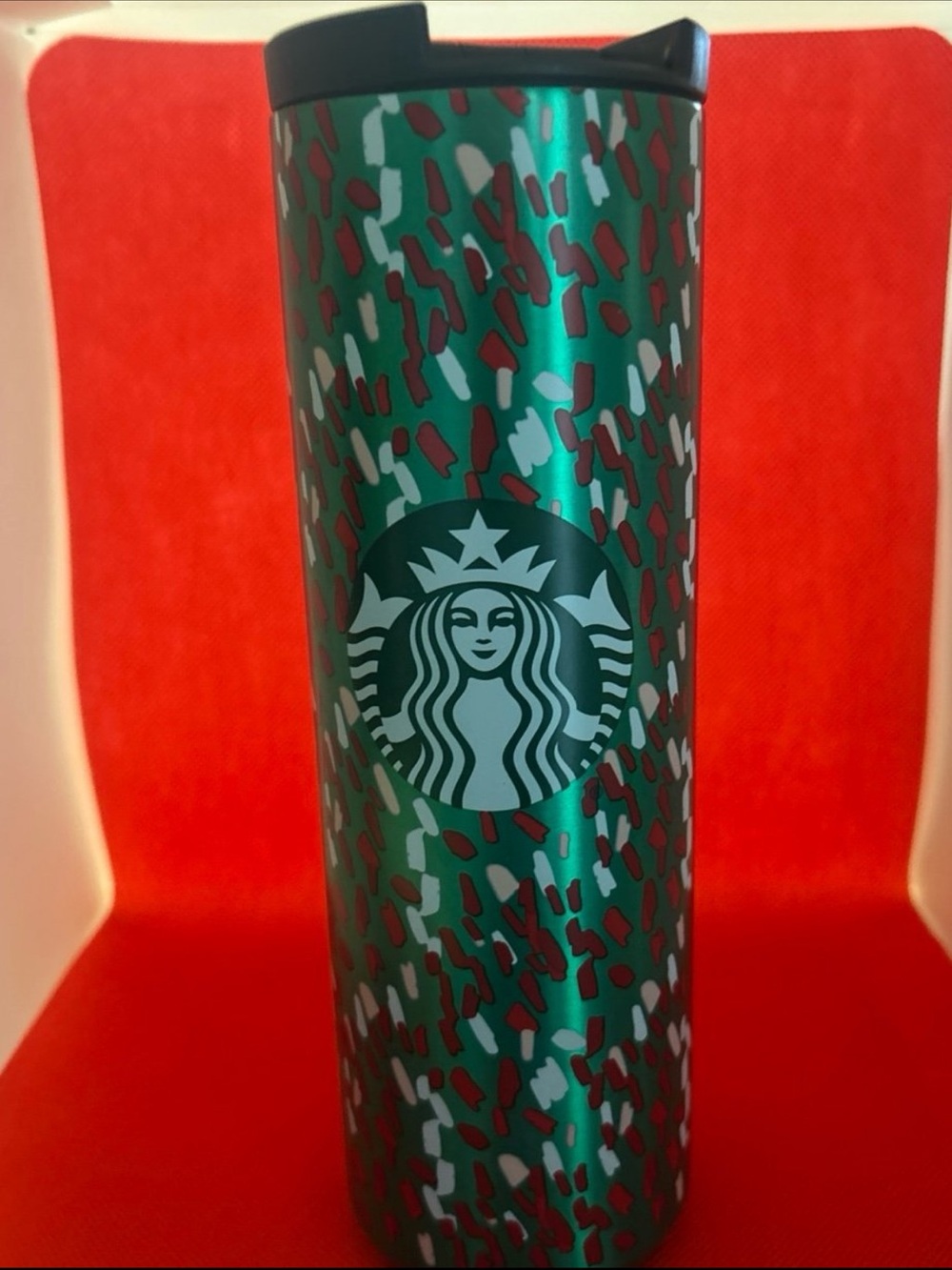 Starbucks Metallic Emerald Green Travel Tumbler